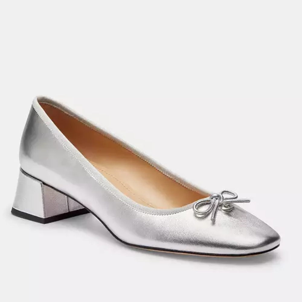Coach Ava Ballet Pump silver